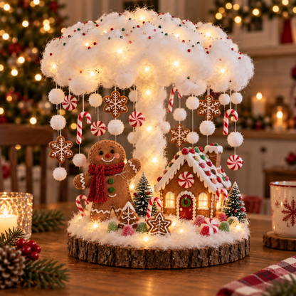 Glowing Winter Cloud Christmas Tabletop Decor