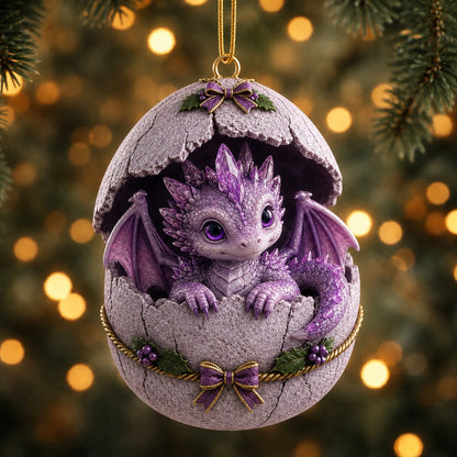 🐉 Hatch a Little Christmas Magic-Dragon Egg Christmas Ornament