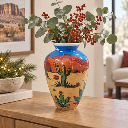 🧩3D Puzzle Vase for Flowers-🎁The Christmas gift that becomes part of their home.