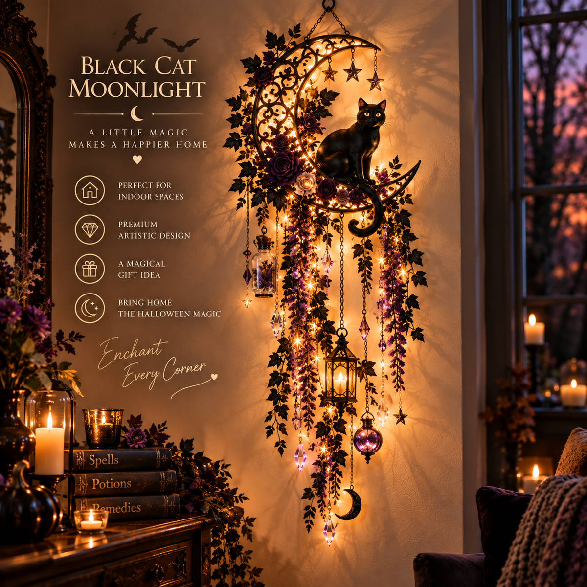 ✨Last Day 49% OFF✨Elegant Halloween Cascade Wall Light Collection