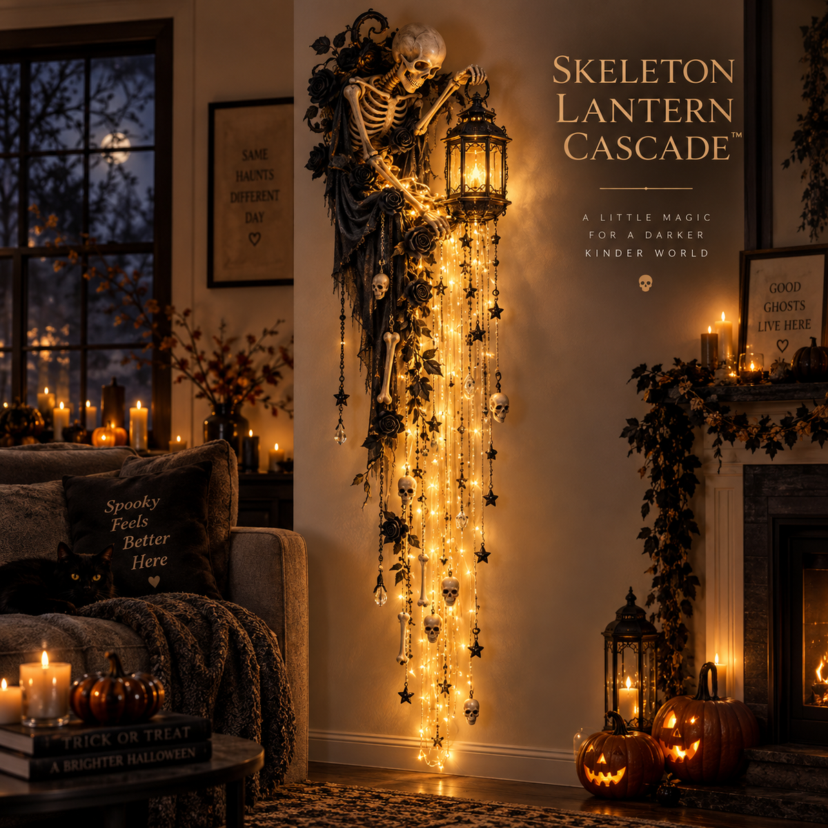 Skeleton Lantern Cascade style