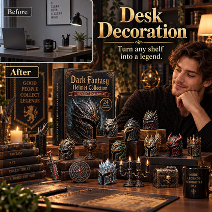 ⭐2026 USA Sale: Up to 50% OFF -🐉24 Exclusive Dark Fantasy Helmet Advent Calendar