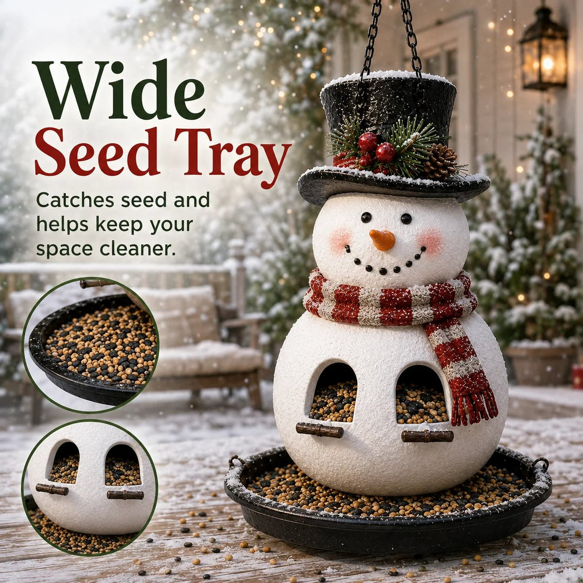 Outdoor Christmas feeder