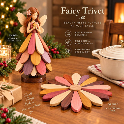 🔥😍Enchanted Bloom Trivet – Foldable Fairy-Inspired Table Décor🧚