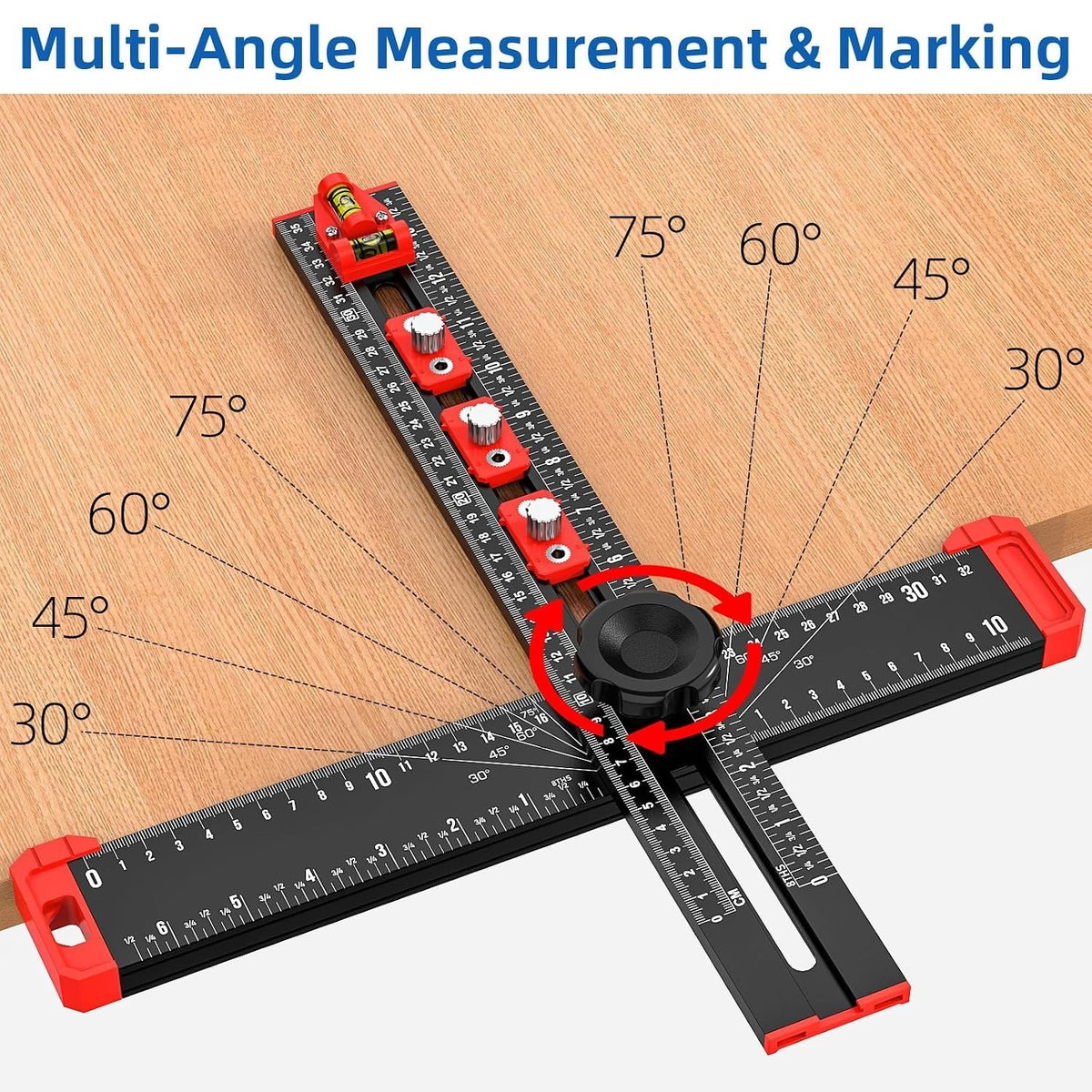 ⭐2026 USA Sale: Up to 50% OFF -🛠️📐Multifunctional T-Square Ruler