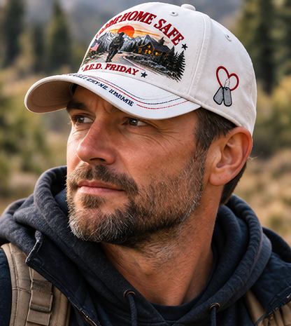 🧢100% Cotton RED Friday Come Home Safe Baseball Cap-❤Ultra-Breathable & Lightweight Comfort & Unisex