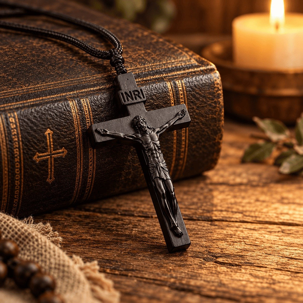 ✝️100% Handmade Wooden Jesus Cross Necklace(𝐃𝐚𝐧𝐢𝐞𝐥 𝐁𝐫𝐨𝐨𝐤𝐬 𝐇𝐚𝐧𝐝𝐦𝐚𝐝𝐞®)