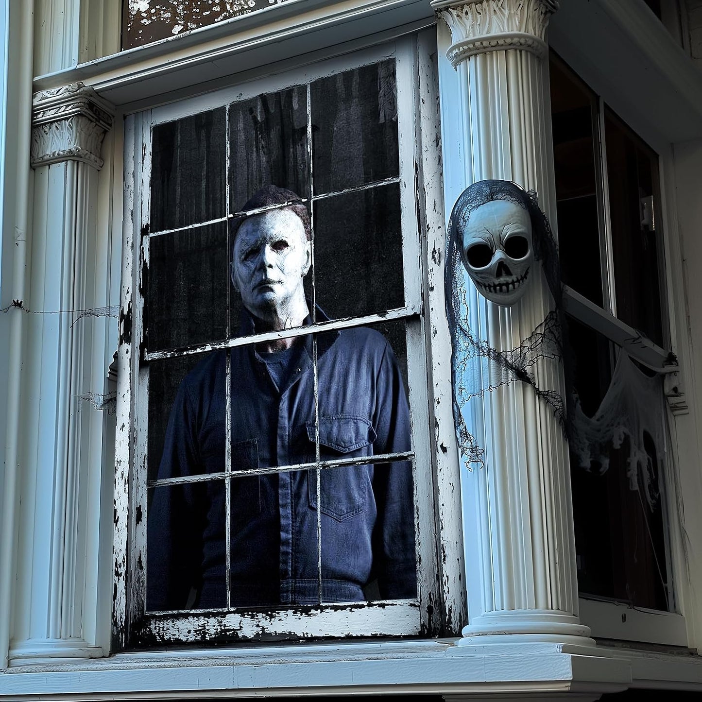 👁️Creepy 3D Halloween Window Poster – The View Your Neighbors Won’t Forget