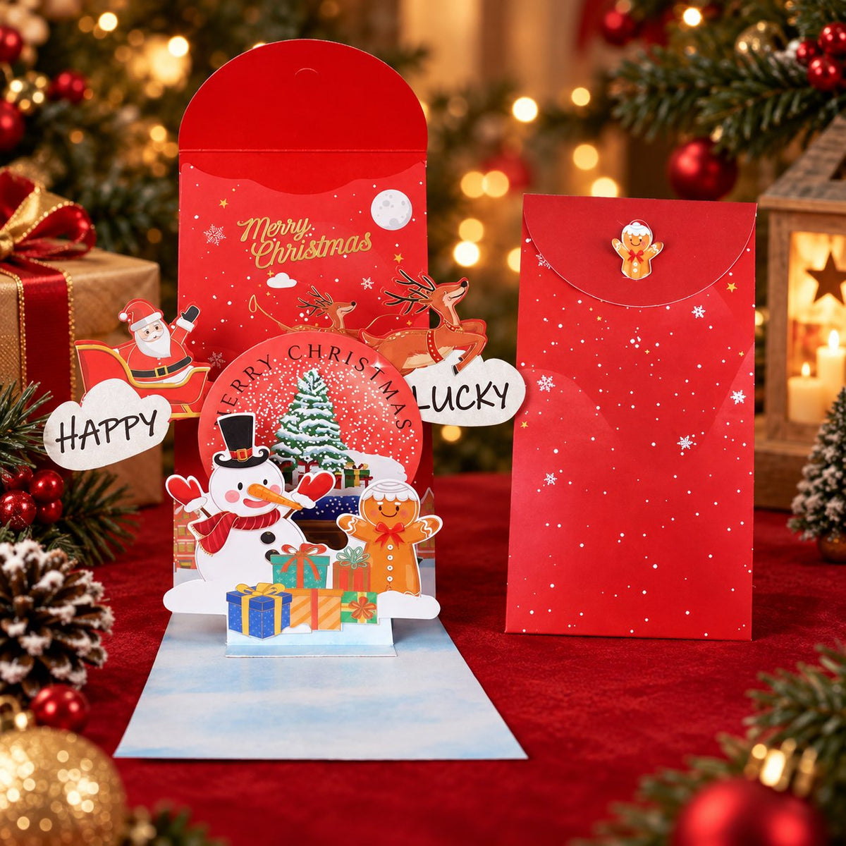 🎁3D Christmas Money Gift Card