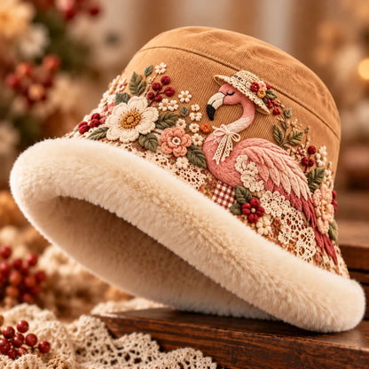 🌸 Cozy Winter Bucket Hat – Floral & Animal Prints