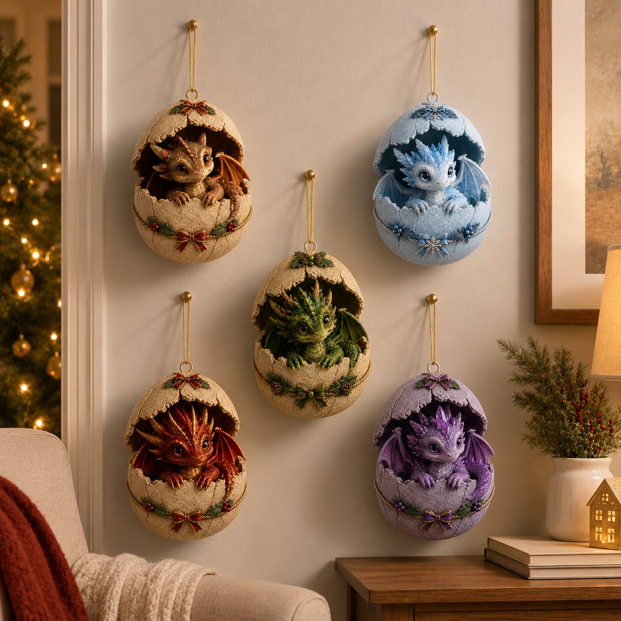 🐉 Hatch a Little Christmas Magic-Dragon Egg Christmas Ornament