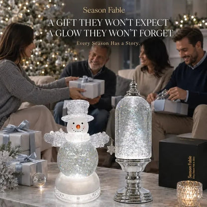 ❄️Winter Wonderglow™ – Lighted Musical Christmas Snow Globe Lantern
