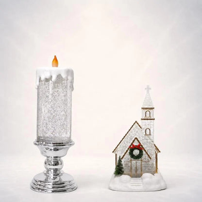 ❄️Winter Wonderglow™ – Lighted Musical Christmas Snow Globe Lantern