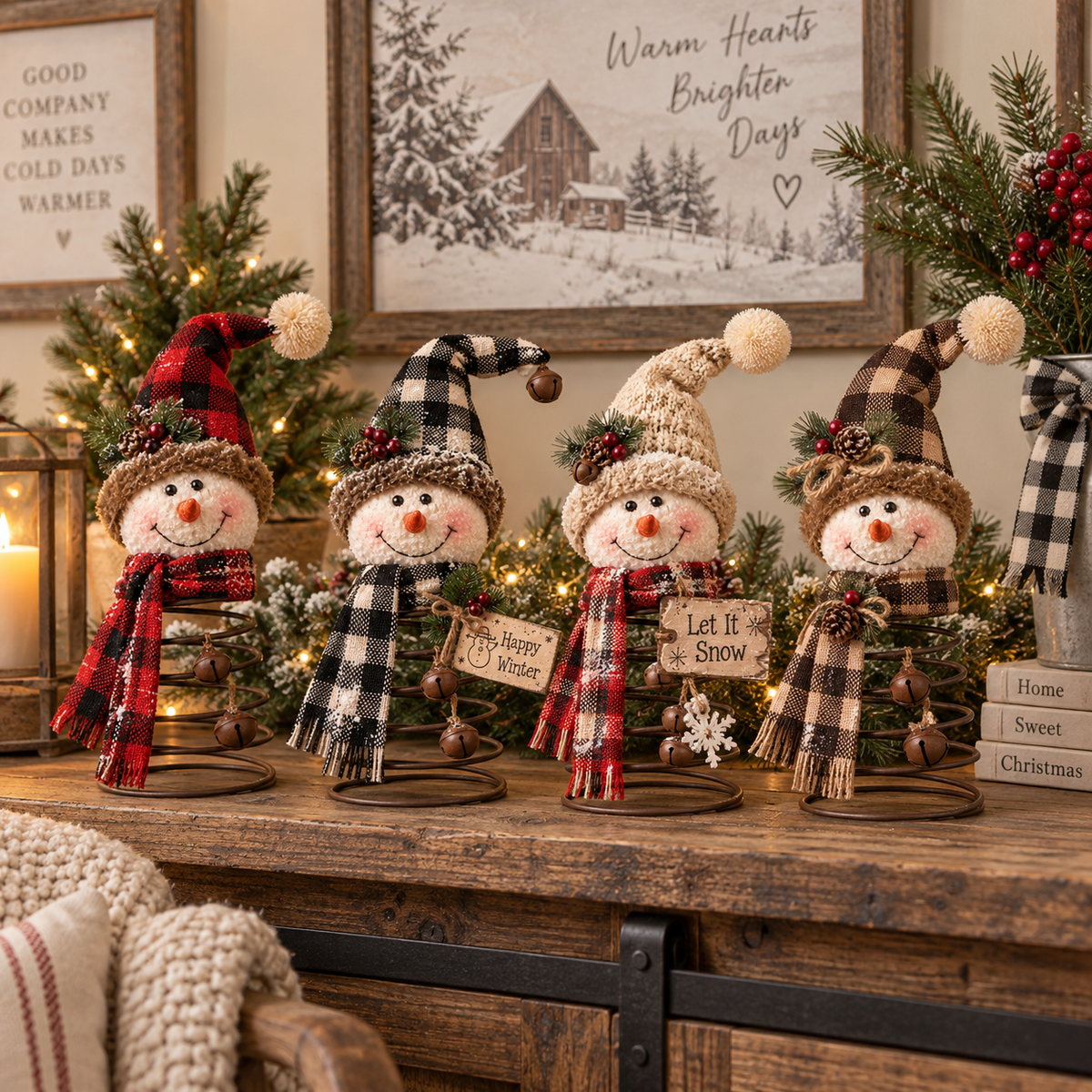 ☃️Winter Wobble Snowman™ – Rustic Snowman Collection