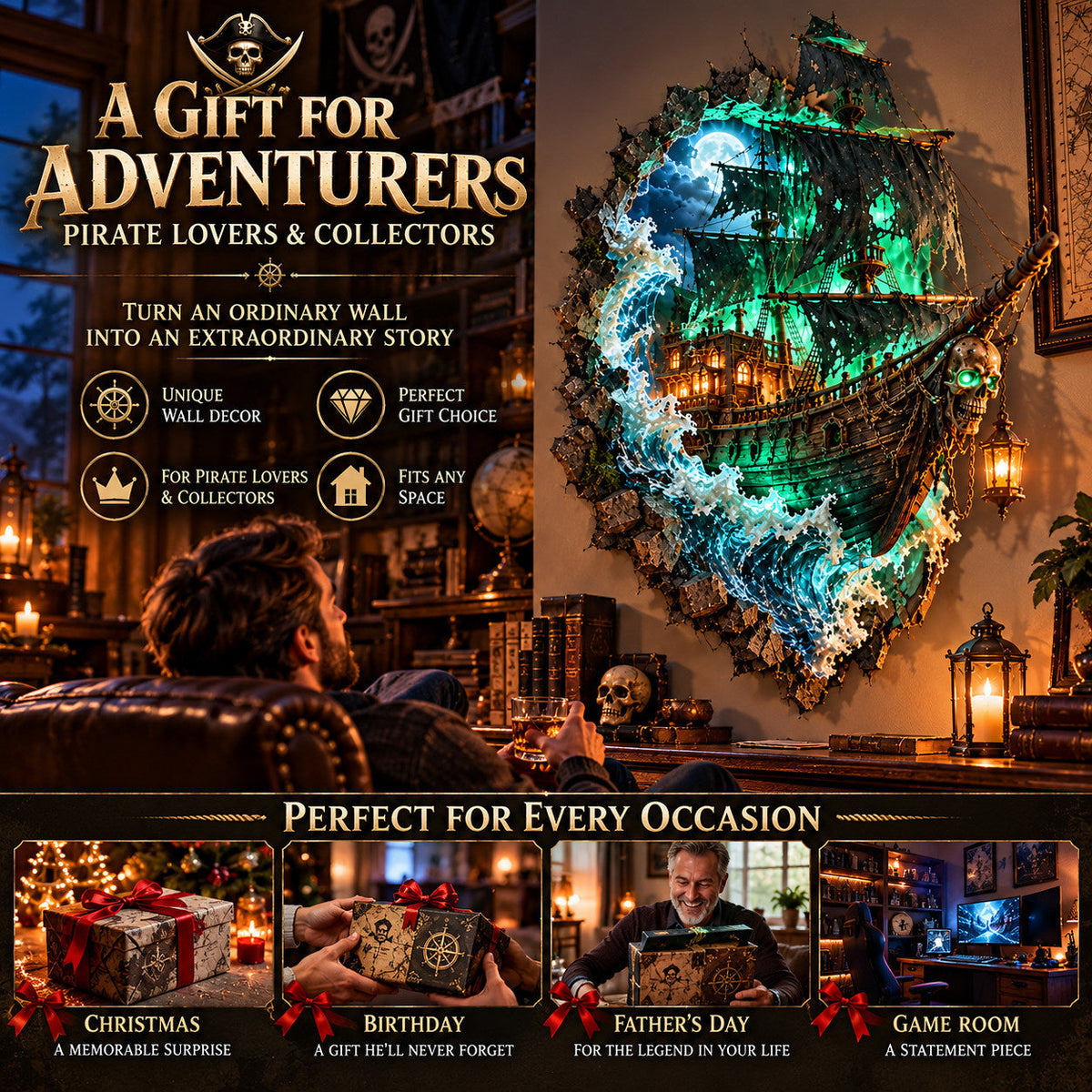 🏴‍☠️ Dare to Face the Cursed Seas?! 💀 The Cursed Voyage – A Ghost Ship Breaking Through Your Wall!