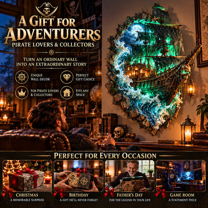 🏴‍☠️ Dare to Face the Cursed Seas?! 💀 The Cursed Voyage – A Ghost Ship Breaking Through Your Wall!
