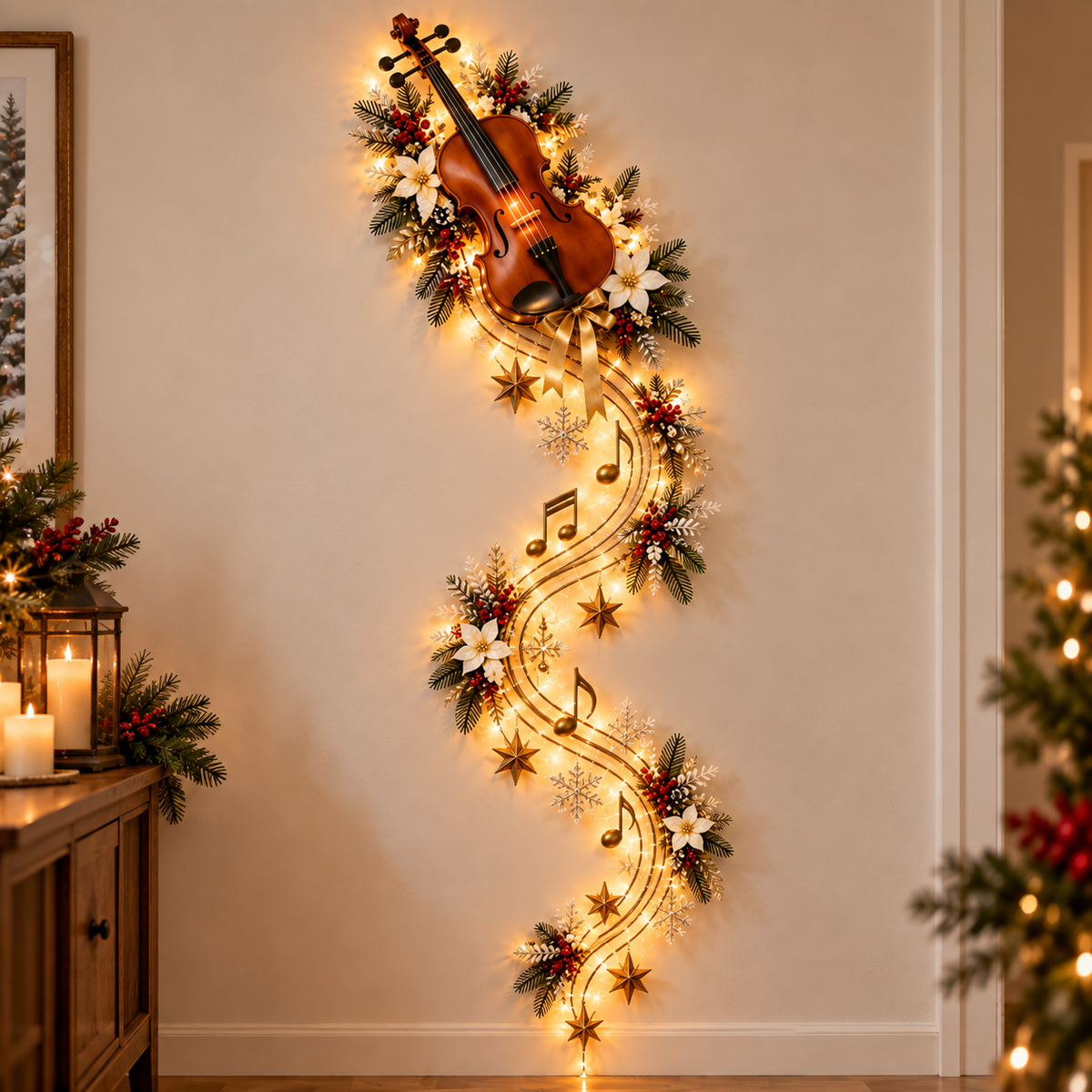 🎄🎵 Christmas Melody Glow™ – Lighted Musical Instrument Wall Décor🔥Buy 2 Get Free Shipping