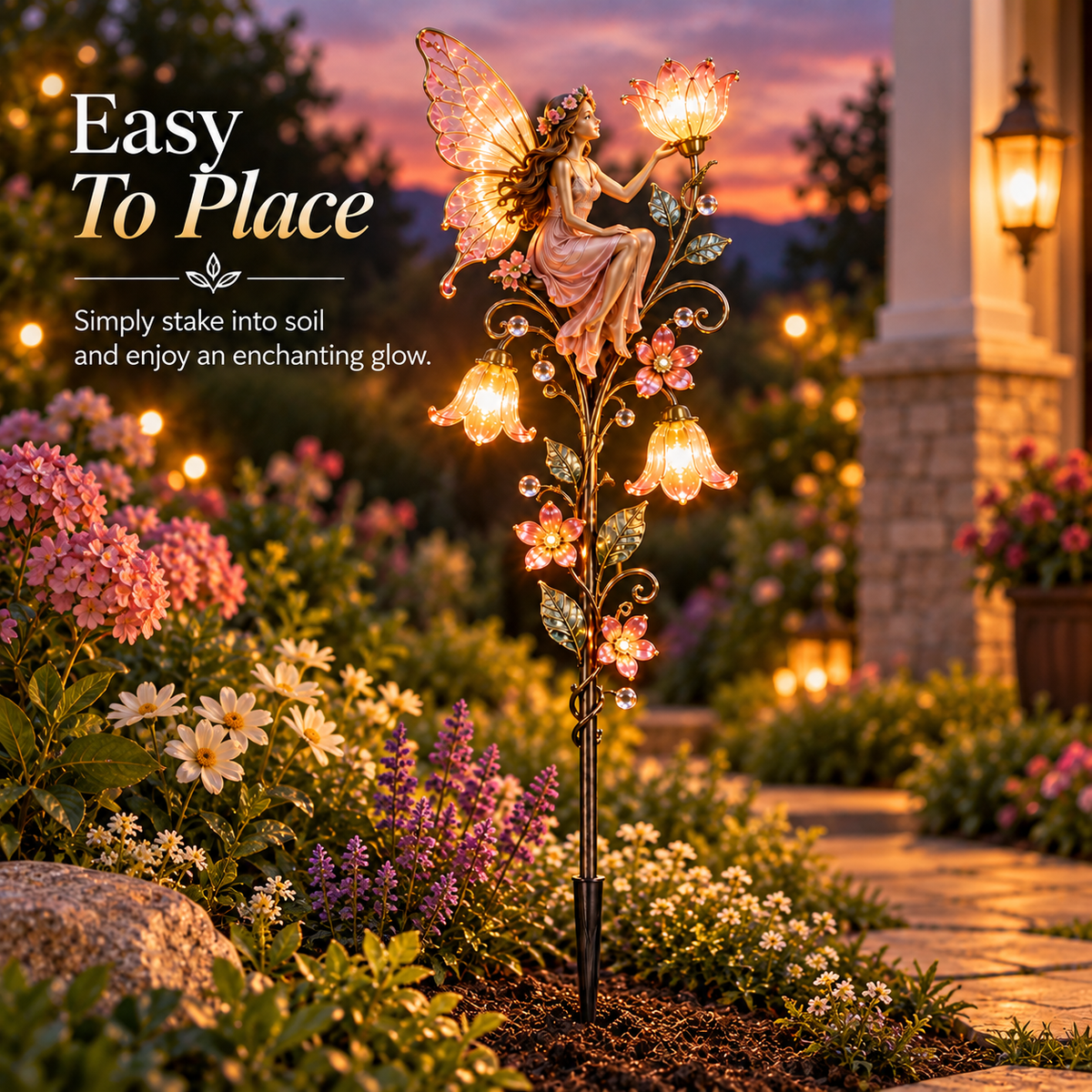 ✨🧚‍♀️Enchanted Fairy Solar Garden Stake Light