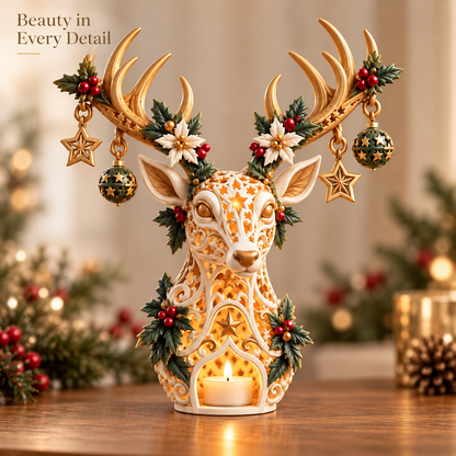 🔥Starlit Reindeer Christmas Candle Holder