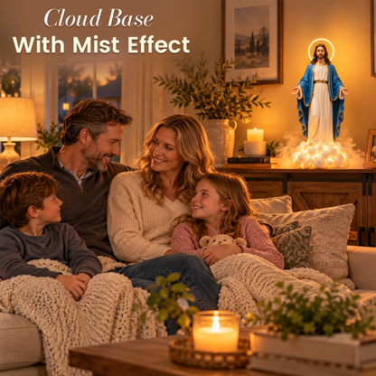 🙏 Jesus Cloud Mist Aromatherapy Lamp – Faith-Filled Ambient Decor!