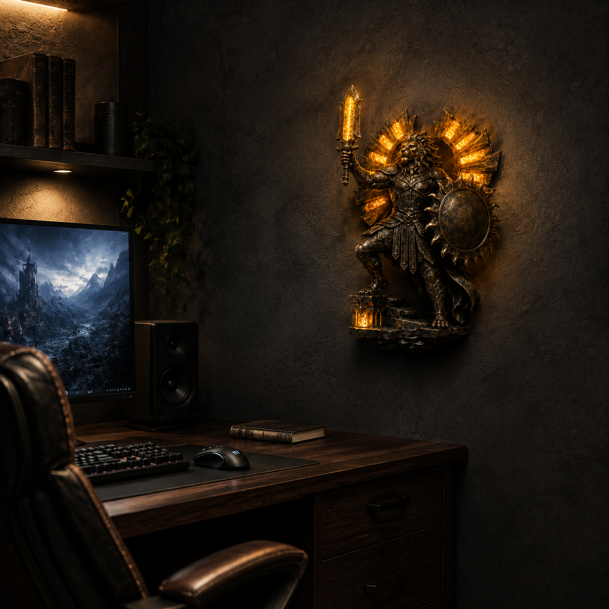 2027 Nestmiro®  Guardians of the Eternal Flame Sculptural Wall Light Collection