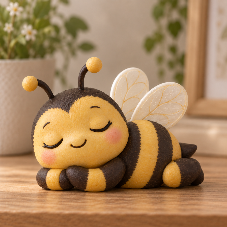 Chill Bee resting figurine
