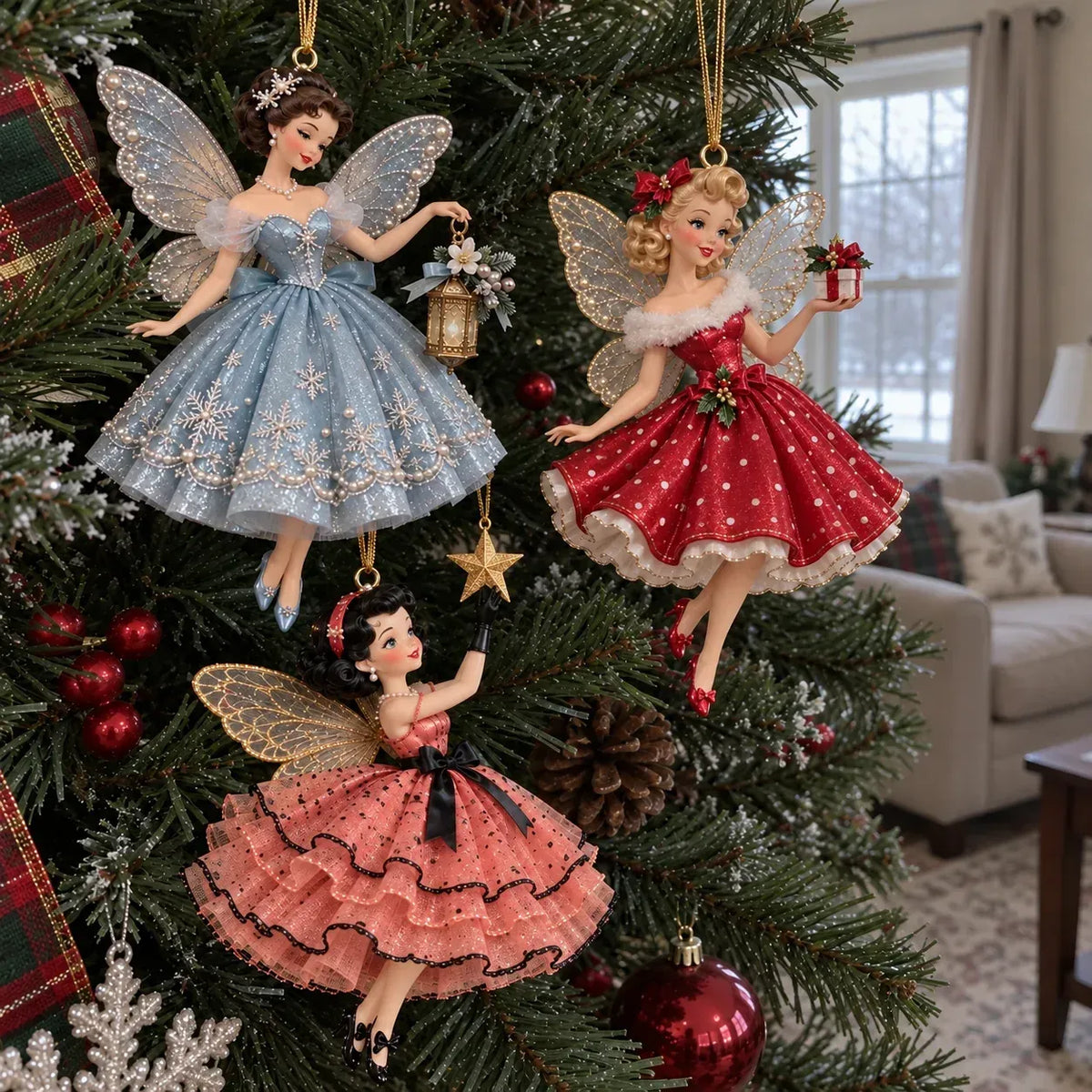 Vintage Fairy Christmas Ornaments – A Touch of Old-Fashioned Magic