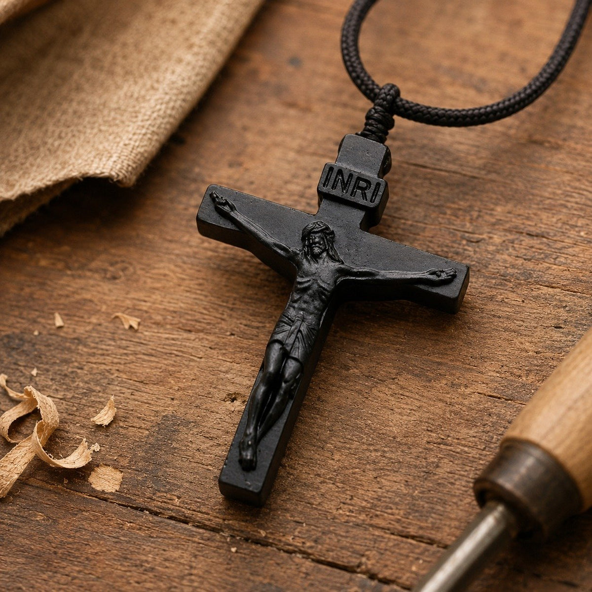 ✝️100% Handmade Wooden Jesus Cross Necklace(𝐃𝐚𝐧𝐢𝐞𝐥 𝐁𝐫𝐨𝐨𝐤𝐬 𝐇𝐚𝐧𝐝𝐦𝐚𝐝𝐞®)