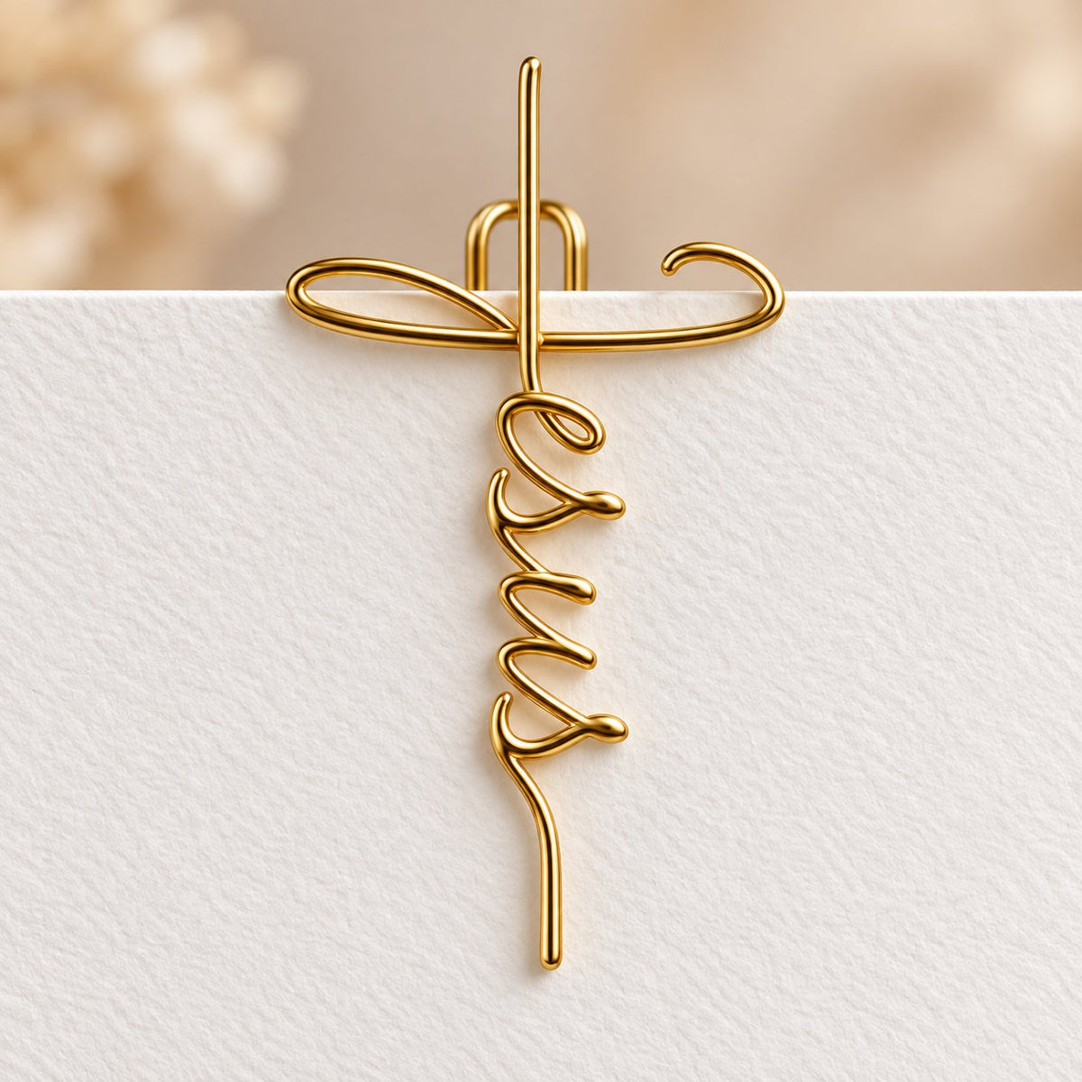 🔥😍Golden Faith Paper Clips – Inspirational Stationery✝️