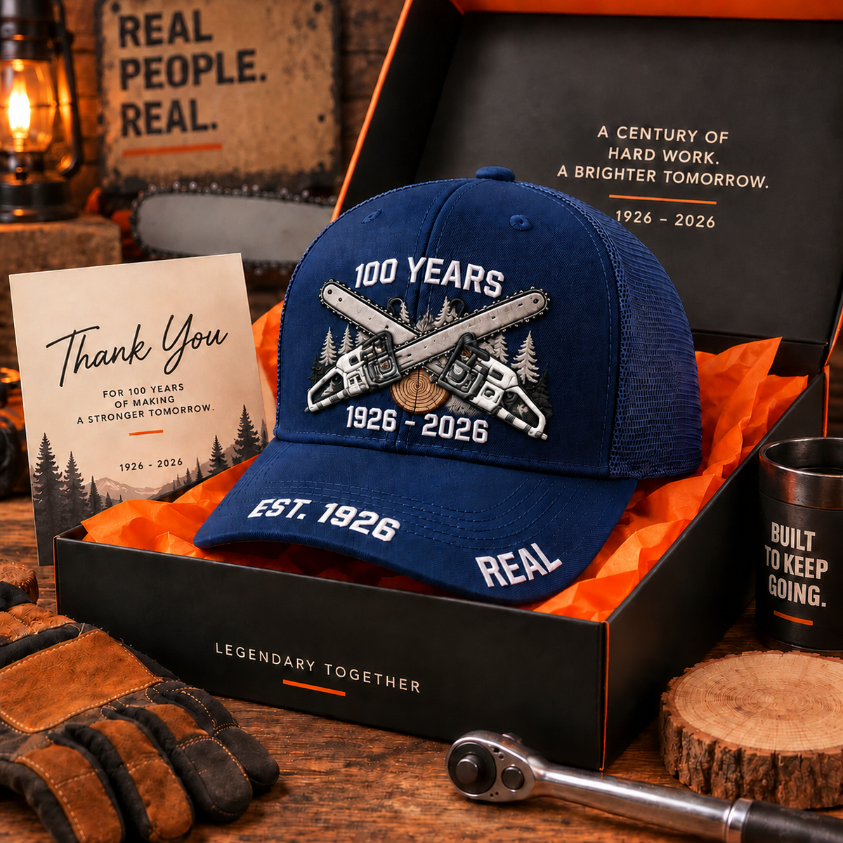 us100% Handmade in USA-🔥100th Anniversary Commemorative Trucker Cap