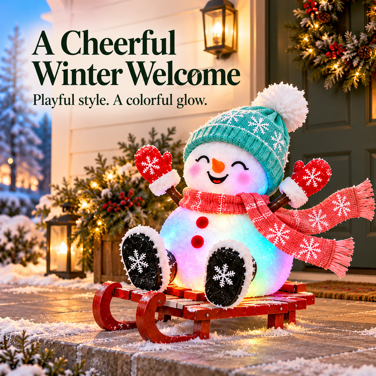 🔥☃️ Jolly Snowman Friends – 4 Glowing Holiday Designs