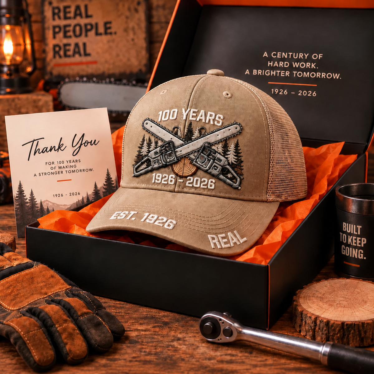 us100% Handmade in USA-🔥100th Anniversary Commemorative Trucker Cap