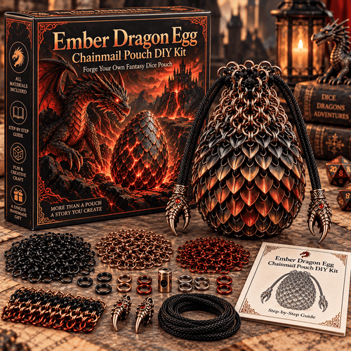 🔥🐉Dragonkeeper’s Pouch – DIY Craft Kit