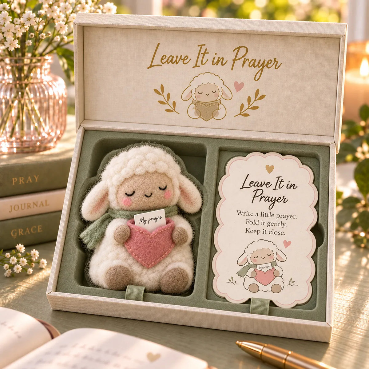 🔥😍Faith & Meaning | 6 Heartfelt Felt Keepsake Designs with Message Cards✝️