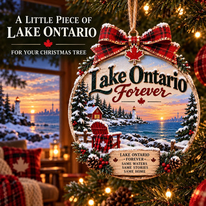 🔥😍Ontario Winter Memories Christmas Ornament — A Lakeside Holiday Keepsake