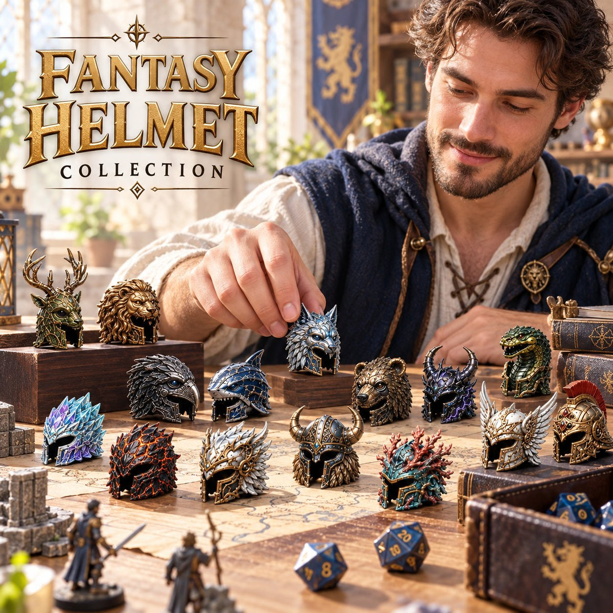 ⭐2026 USA Sale: Up to 50% OFF -⚔️Fantasy Beast Armor Helmet Countdown Box
