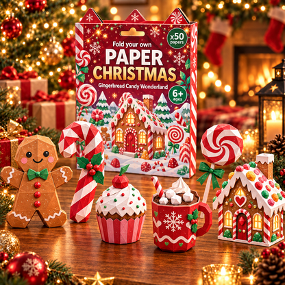 🧘Fold Your Own Magical Christmas World- 🎄3D DIY Paper Christmas(💕Step-by-Step Guide Included)