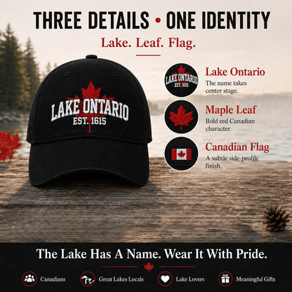 ❤️Lake Ontario Forever – 2027 Nestmiro®Heritage Embroidered Cap🍁