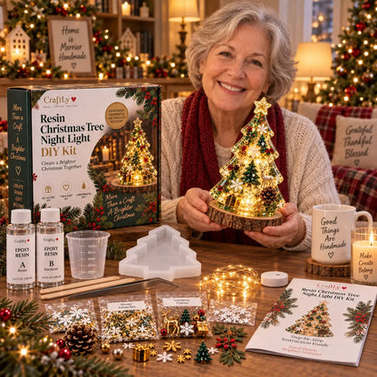 🎄DIY Christmas Tree Night Light Kit — 💕 Step-by-Step Guide Included