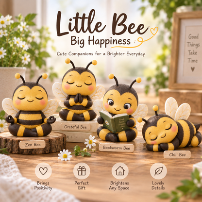 ✨🐝Little Bee, Big Happiness – Adorable Mindful Bee Figurine Collection