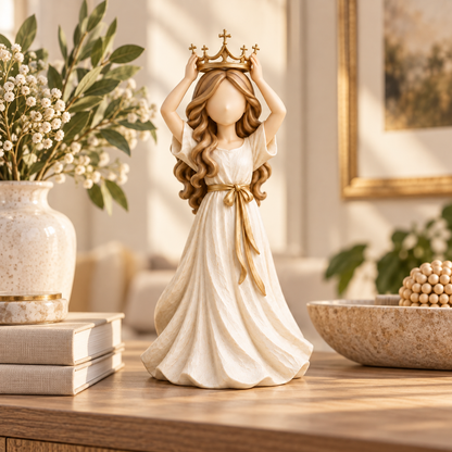 👑✝️She Wears Her Crown in Faith™ Inspirational Figurine