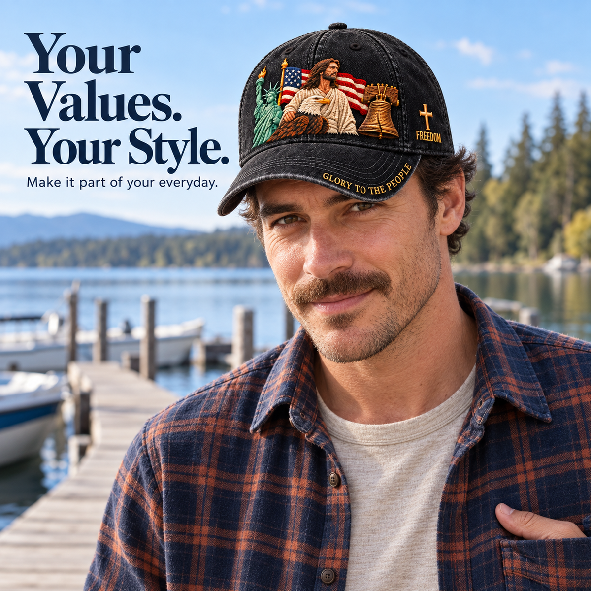 ✝️Faith & Freedom – 2027 Nestmiro®American Heritage Embroidered Cap 🧢