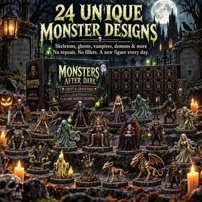 ⭐2026 USA Sale: Up to 50% OFF -24-Day Monsters After Dark Advent Calendar