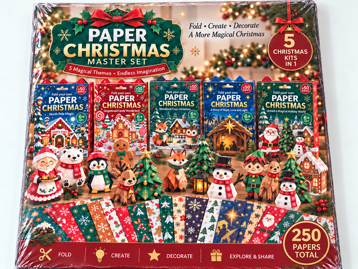 🧘Fold Your Own Magical Christmas World- 🎄3D DIY Paper Christmas(💕Step-by-Step Guide Included)