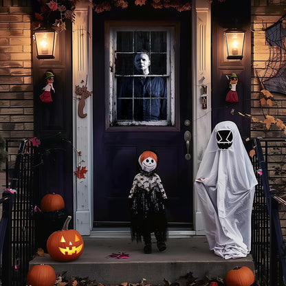 👁️Creepy 3D Halloween Window Poster – The View Your Neighbors Won’t Forget