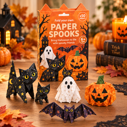 🧘Relaxing & Beginner-Friendly- 🎃DIY Halloween Paper(💕Step-by-Step Guide Included)