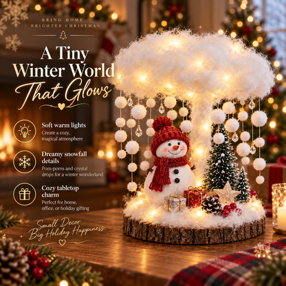 Glowing Winter Cloud Christmas Tabletop Decor