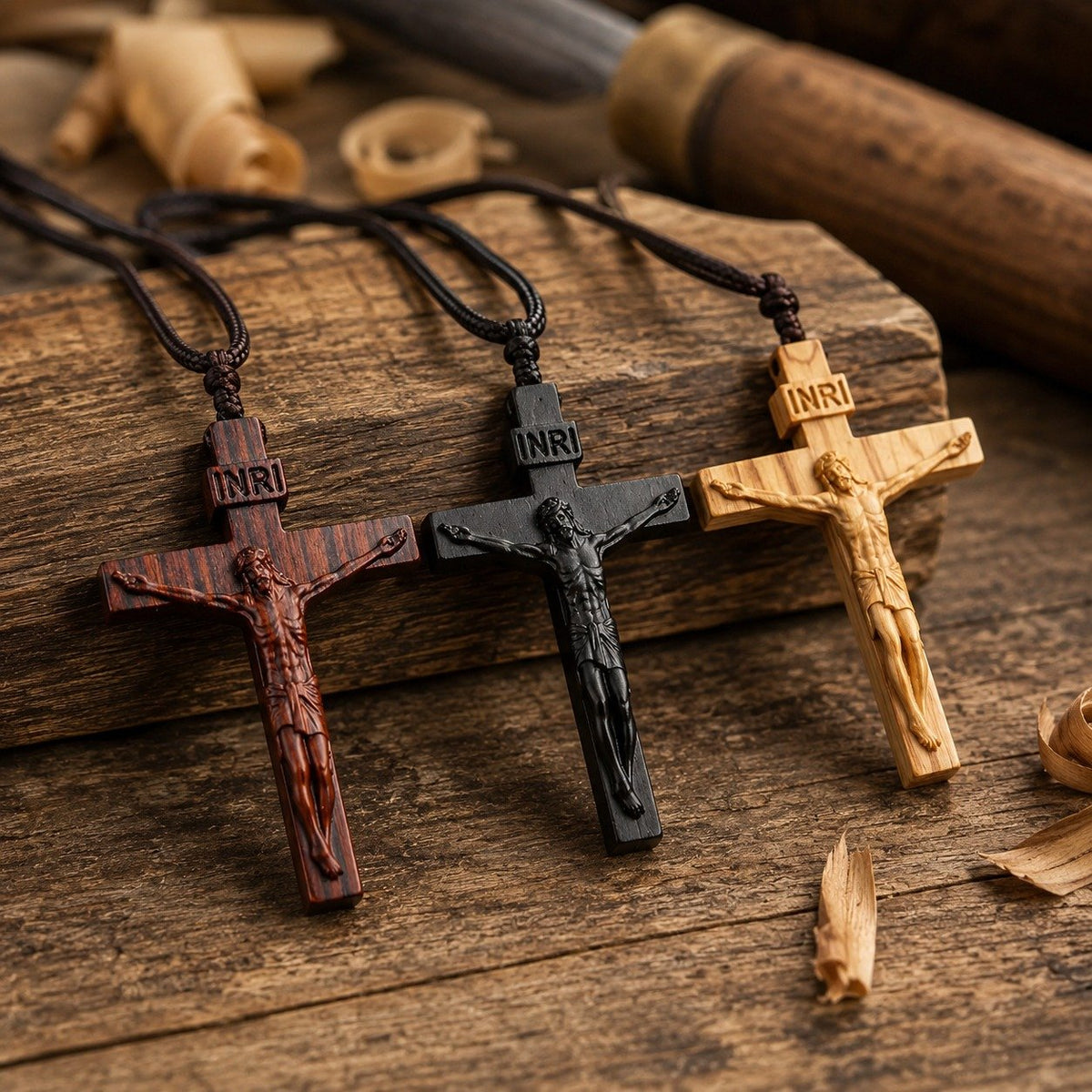 ✝️100% Handmade Wooden Jesus Cross Necklace(𝐃𝐚𝐧𝐢𝐞𝐥 𝐁𝐫𝐨𝐨𝐤𝐬 𝐇𝐚𝐧𝐝𝐦𝐚𝐝𝐞®)