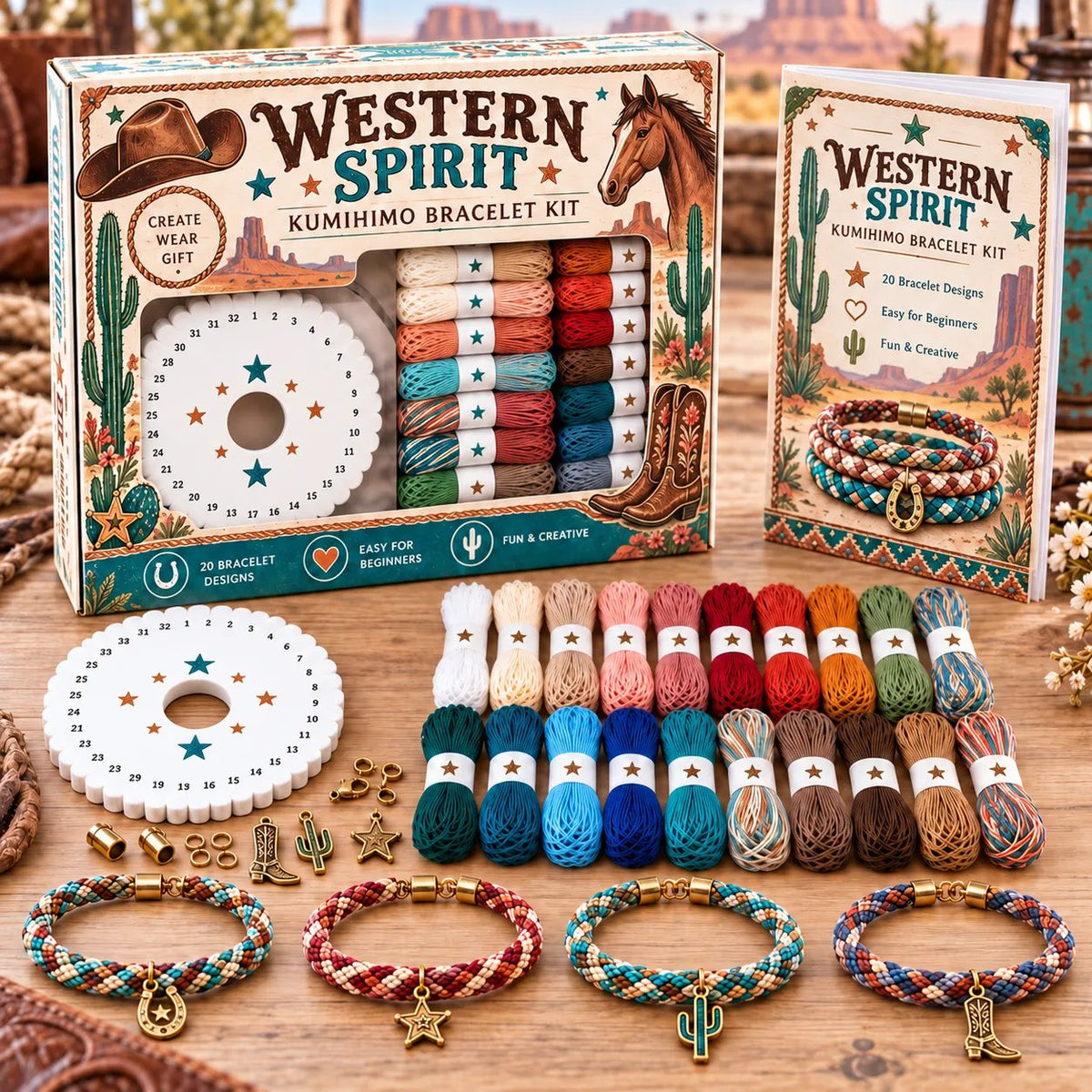 🌸Cottage Bloom Bracelet-Making Kit – ✨Beginner DIY Friendship Bracelet Craft Set