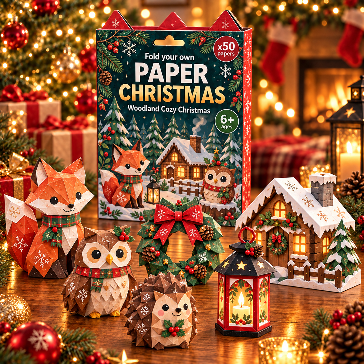 🧘Fold Your Own Magical Christmas World- 🎄3D DIY Paper Christmas(💕Step-by-Step Guide Included)